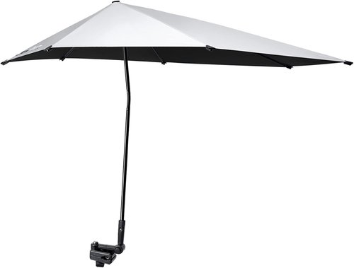 G4Free Beach Umbrella - UPF 50+ Adjustable XL with Universal Clamp for Chairs & Strollers