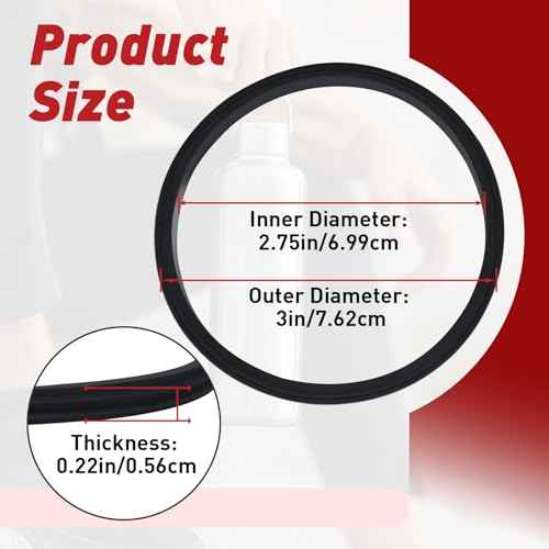 8 Pcs 20 Oz Replacement Lid Seal Gaskets for Yeti Rambler, Rubber O-Ring Cup Lid Seals Compatible with Yeti Stainless Steel Insulated Tumbler