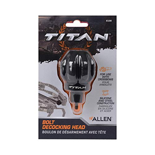 Allen Company Titan Crossbow Bolt De-Cocking Head, Standard Arrow Threads, Black