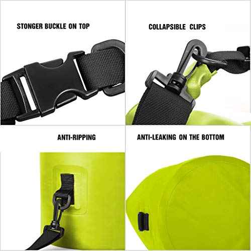 Unigear Dry Bag Waterproof, 2L/5L/10L/20L/30L/40L Floating and Lightweight Bags for Kayaking, Boating, Fishing, Swimming and Camping with Waterproof Phone Case