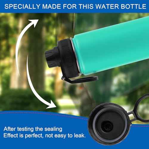 6pcs Stainless Steel Water Bottle Gasket Replacement for DRINCO 14/18/22/32/40/64oz, Silicone Spout Lid Sealing Rings & Water Bottle Spout Lid Gaskets for DRINCO Chug Lids