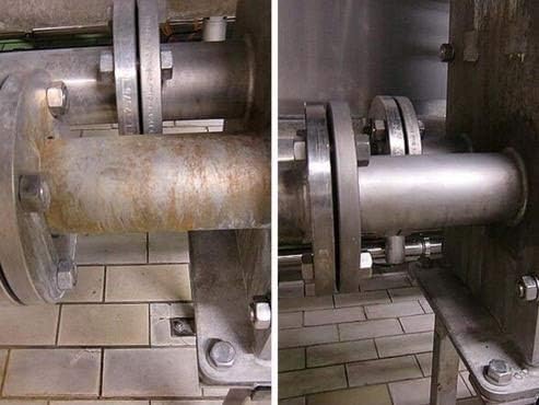 Heavy-Duty Rust Stain Remover for Metal Surfaces Including Stainless Steel. Our Industrial Use Metal Cleaner and Stainless Steel Rust Remover Gel Needs No Scrubbing, Simply Apply and Rinse off (4 oz)