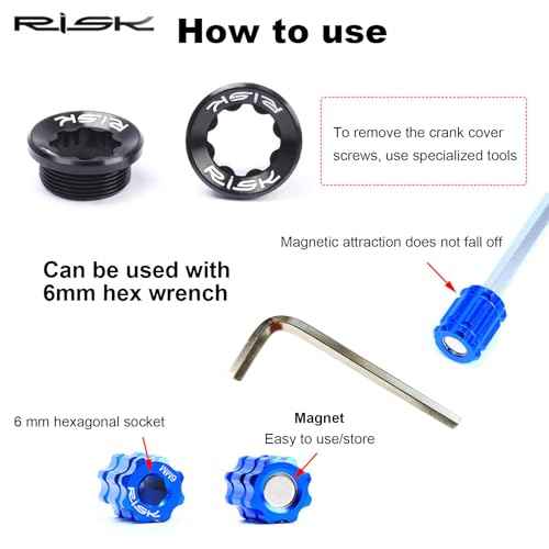 Crank Arm Adjusting Cap Removal Tool for Shimano Hollowtech II