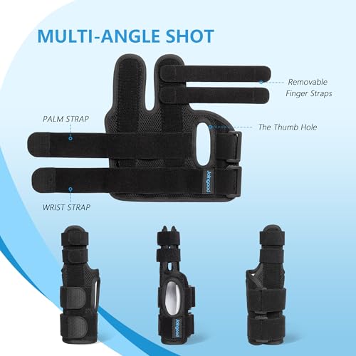 Pinky Finger Splint - Boxer Fracture Splint for Men & Women, Adjustable Finger Brace with Removable Aluminum Supports for Arthritis Fracture Broken Mallet Dislocated Trigger Finger, Right,M