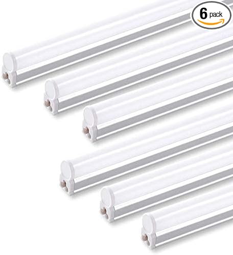 Barrina 6 Pack LED T5 Integrated Single Fixture, Utility Shop Lights, Ceiling