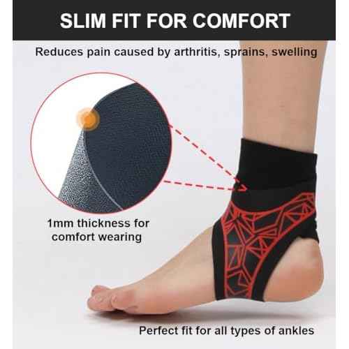 2 Pack Ankle Brace & Elastic Supports for Men & Women, Ankle Support Ankle Compression Sleeve, Plantar Fasciitis Relief Achilles Tendonitis Brace Achilles Tendonitis Wrap (Gray, S/M)