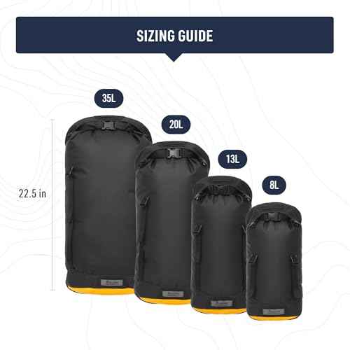 Sea to Summit eVac Heavy Duty Compression Dry Bag, Waterproof Dry Storage, 8 Liter