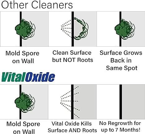 Vital Oxide 55 Gallon Drum Hospital Grade Disinfectant| Deodorizer, Food-Contact Sanitizer| Kills 99.9% of Viruses and Bacteria| Kills Mold & Mildew,| Odorless