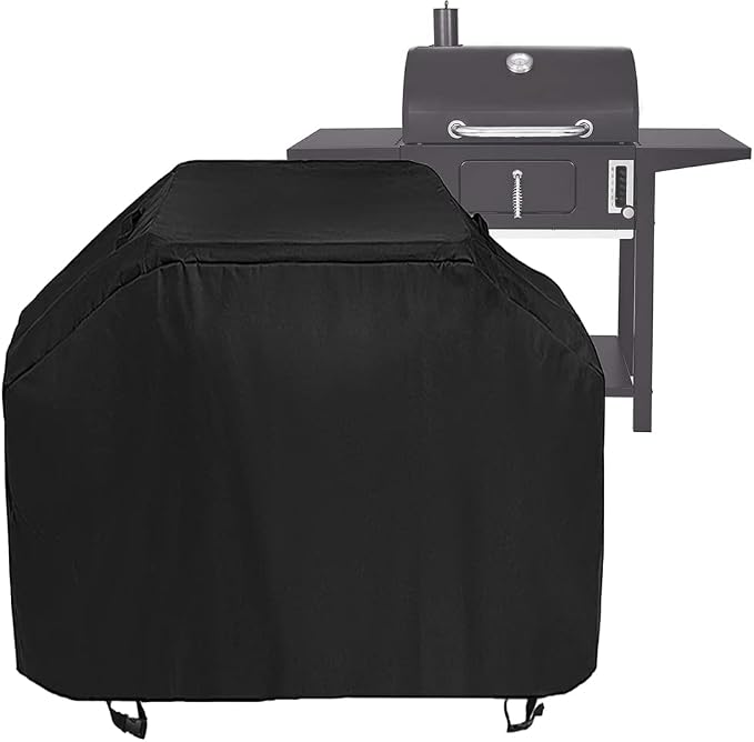 Waterproof Griddle Cover, Dustproof BBQ Grill Cover Compatible with Royal Goumet CD1824AX 24 inch Charcoal Grill,Barbecue Grill Covers for Smoker Grill,52" x 25" x 48"
