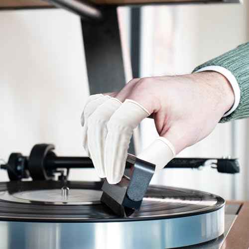 (Approx 300 Pcs) Finger Covers,Latex Finger Covers Disposable Gloves,Thumb and Fingertip Protector Finger Glove,Suitable for Cleaning Beauty Electronic Component Repair Handmade Oroduction(Whiter)