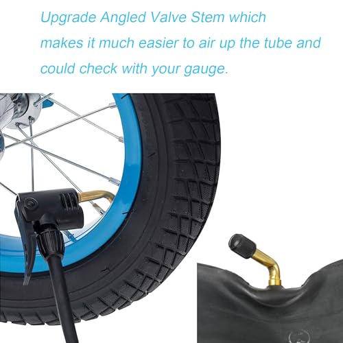 Loxan 2 Pack 12.5x2.25 Bike Inner Tubes Compatible with 12 and 12.5 inches Electric Scooters, 12 1/2 x 2 1/4 inch Replacement Bicycle Tubes with Angled Valve Stem for Electric Bike, E-Bike