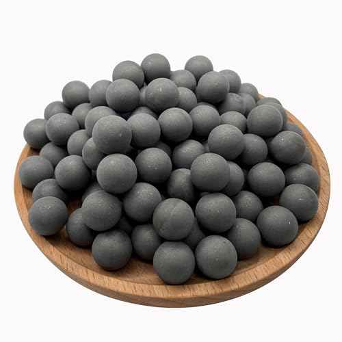 60 Pcs X .50 Cal Aluminum Balls for Self Defense and Target Practice, Reusable Solid Hard 50 Caliber Alu Balls Fit for Umarex T4E TR50/HDP50/HDR50 (Dust Black)