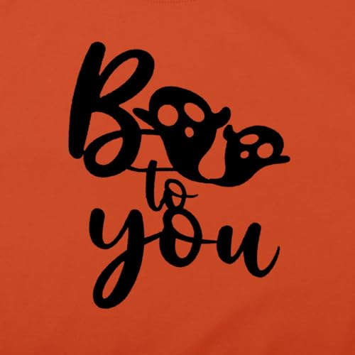 Funny Halloween T Shirts for Women Graphic Tees Vintage Cute Ghost Spider Boo to You Letter Print Tee Holiday Tops