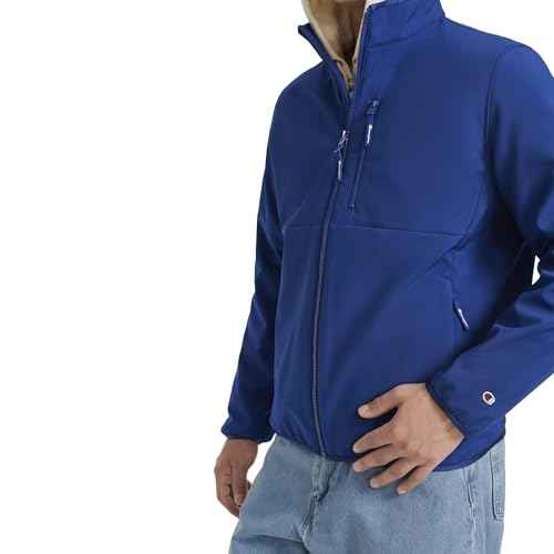 Champion mens Lightweight Active Soft Shell Jacket With Stand Collar