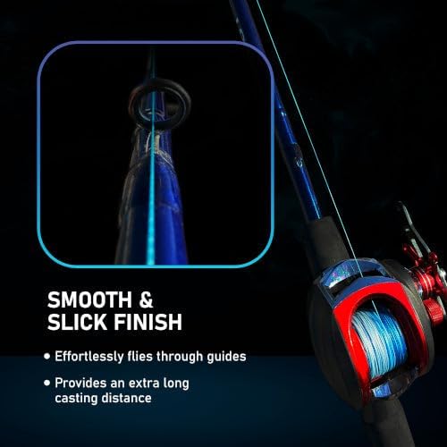 Reaction Tackle Braided Fishing Line - Pro Grade Performance for Freshwater & Saltwater - High Visibility Color
