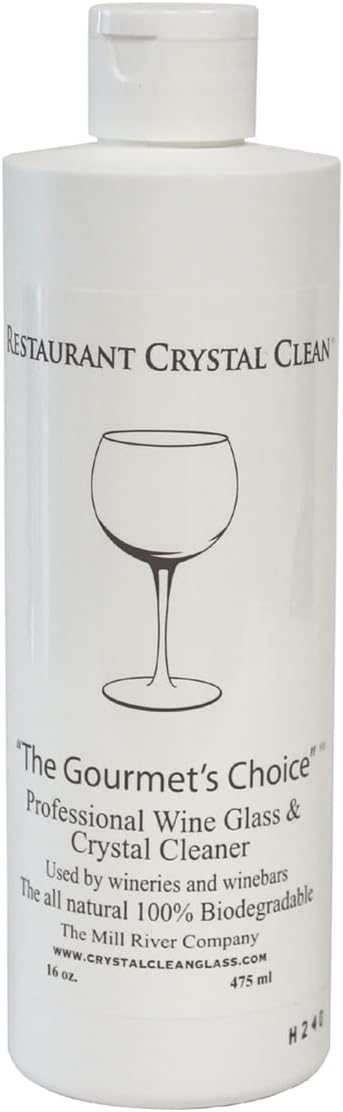 Professional Wine Glass Cleaner and Crystal Cleaning Liquid -16 oz.