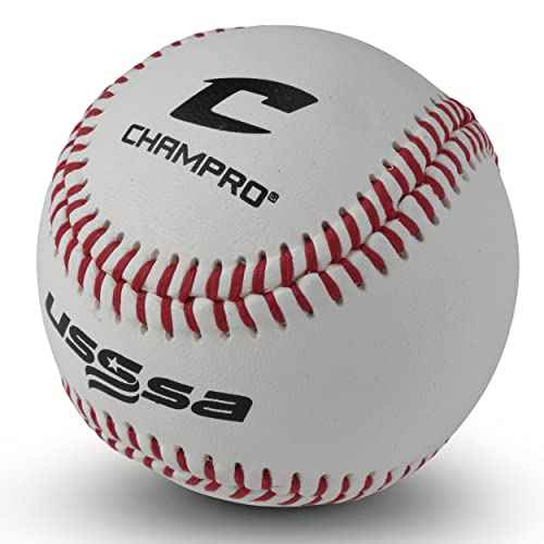 CHAMPRO USSSA Approved Baseball - Full Grain Leather, Dozen (12)