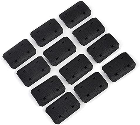 Skiennix Lightweight Ergonomic Polymer Rail - Pack of 12 | Durable Black Design for Optimal Comfort