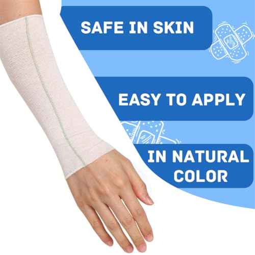 Tubular Elastic Sport Bandage 2inch x 32.8 Feet Reusable Sleeve Stretch Dressing Retainer Gauze Stockinette Tubing for Arm Knees Legs