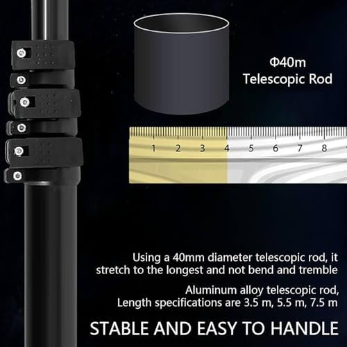 Telescopic Solar Panel Cleaning Rod with Electric Brush & Automatic Water Sprayer, 5.5M (18ft) Double Disc Roof Cleaning Tool - Battery Version for Easy Use