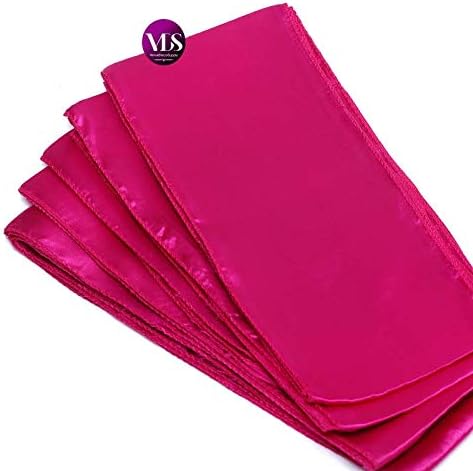 VDS Satin Chair Sashes Chair Cover Back Tie Sateen Bows Ribbon for Wedding Birthday Graduation Engagement Ceremony Event Party Banquet Venue Hotel All Dining Chair Decoration (25PC) (Magenta)