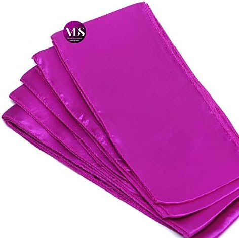 VDS Satin Chair Sashes Chair Cover Back Tie Sateen Bows Ribbon for Wedding Birthday Graduation Engagement Ceremony Event Party Banquet Venue Hotel All Dining Chair Decoration (25PC) (Magenta Violate)
