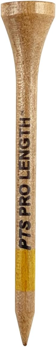Pride Professional Tee System - 2-3/4 Inch ProLength Golf Tees | 175 Count, Natural Color
