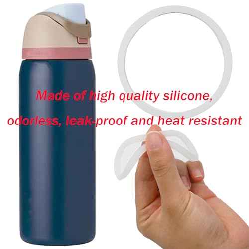 6 Pcs Bottle O Seal Ring Replacement Compatible with Owala FreeSip, Rubber Lid Gasket Replacement Bottle Accessories for Owala, Silicone Lid Seal O Ring Sealing Gaskets Replacement Parts for Owala