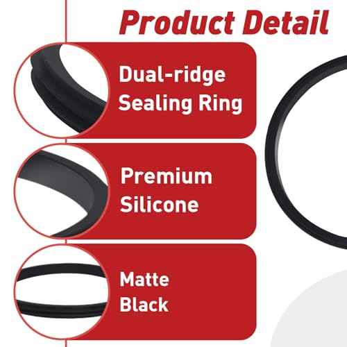 8 Pcs 20 Oz Replacement Lid Seal Gaskets for Yeti Rambler, Rubber O-Ring Cup Lid Seals Compatible with Yeti Stainless Steel Insulated Tumbler