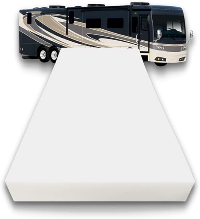 FoamRush 3-Inch Bunk (30" x 72") High Density Foam RV Mattress Replacement, Medium Firm, Pressure Relief Support, Travel Camper Trailer Truck, Made in USA, CertiPUR-US Certified, Cover Not Included