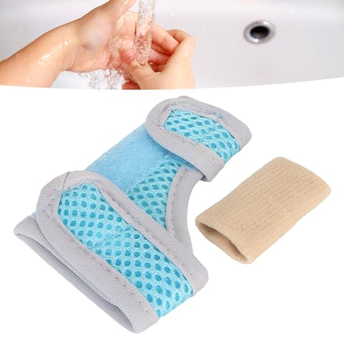 Left Hand Thumb Splint for Kids, Thumb Wrist Stabilizer, Thumb Brace Corrector, with Finger Sleeve, Joint Correction Support Brace, (s)