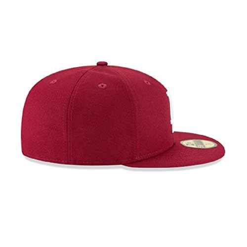 New Era Men Los Angeles Dodgers Cardinal Basic 59Fifty Fitted