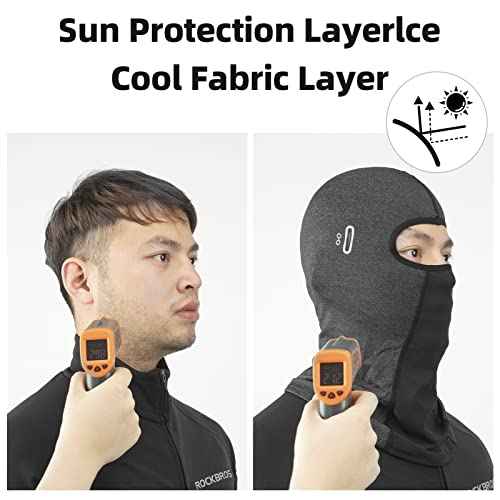 ROCKBROS Summer Balaclava Face Mask Cooling Neck Gaiter Breathable Face Covering Motorcycle Cycling for Men Women