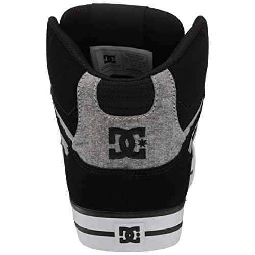 DC Men's Pure High Top Wc Skate Shoes Casual Sneakers, Black/Battleship/Armor, 13
