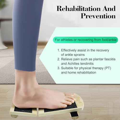 Ankle Balance Board for Ankle Strengthener & Physical Therapy - Adjustable Single Leg Board for Recovery from Sprains, Plantar Fasciitis | Stability Trainer with Video Guide and Carry Bag