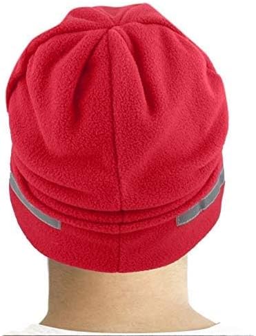 The Hat Depot Fleece Winter Functional Beanie Hat Cold Weather-Reflective Safety for Everyone Performance Stretch