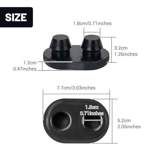 Cooler Feet Replacement, Non-Slip Rubber Feet Compatible with RTIC Coolers, 2 Pack