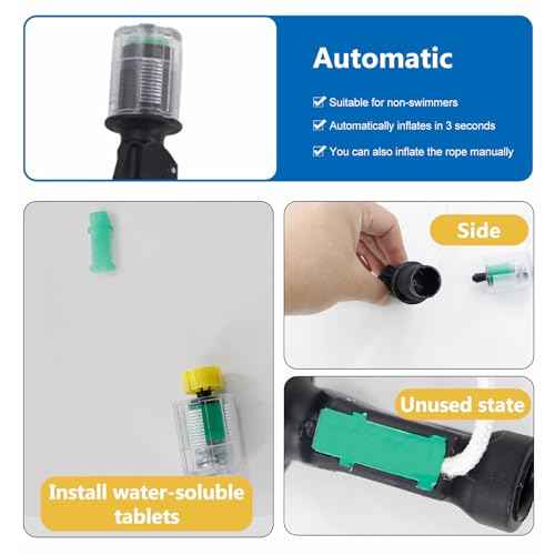 24 Gram CO2 Cartridge Life Jacket Rearming Kit, Auto/Manual PFD, Metal Cartridge for Life Jacket CO2 Cartridges.
