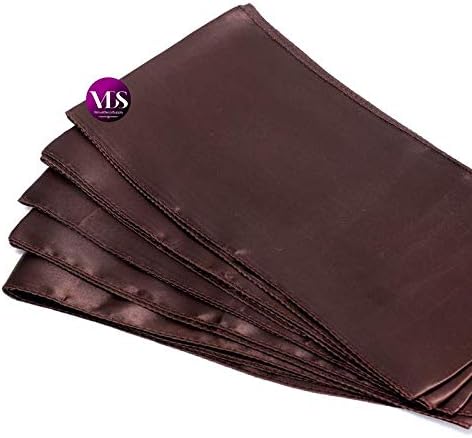 VDS Satin Chair Sashes Chair Cover back Tie Sateen Bows Ribbon for Wedding Birthday Graduation Engagement Ceremony Event Party Banquet Venue Hotel all Dining Chair Decoration (125PC) (Chocolate Brown)