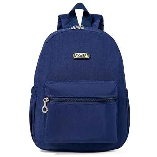 AOTIAN Mini Lightweight 11.8 Inch Backpack Durable Travel Hiking Women and Girls Small Daypack, 7 Liters Blue