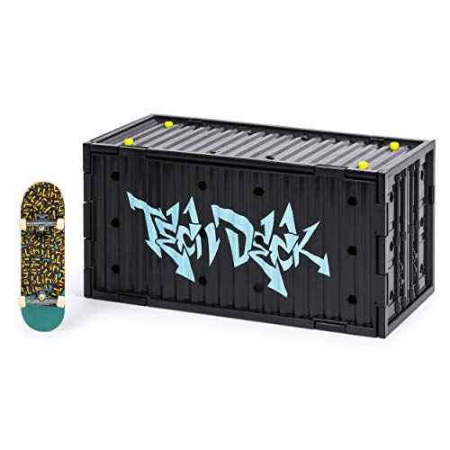 Tech Deck, Transforming SK8 Container Pro Modular Skatepark with Exclusive Fingerboard, Kids Toy for Ages 6 and Up (Styles May Vary)