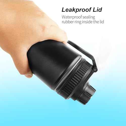 2Pack Lids Replacement Fit for Thermoflask 16 18 24 32 40 64oz Wide Mouth Bottle, Leak-Proof Dust-Proof, BPA Free