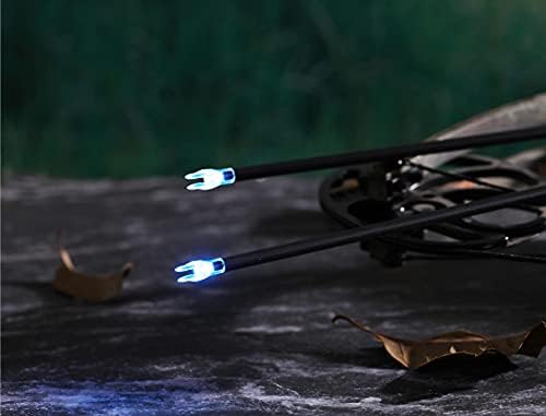 DEEPOWER Lighted Nocks for Arrows - ON/OFF Switch with H, S, GT Bushings | Fits .204”, .233”, .244”, .246”