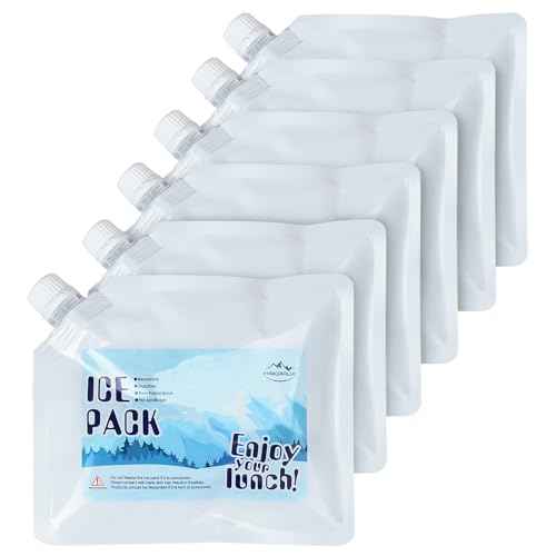 Reusable Ice Packs for Cooler- Long Lasting Cold Freezer Packs for Coolers and Lunch Boxes-Cooler Ice Packs for Camping Gear, Fishing, Road Trips,Beach Must Haves