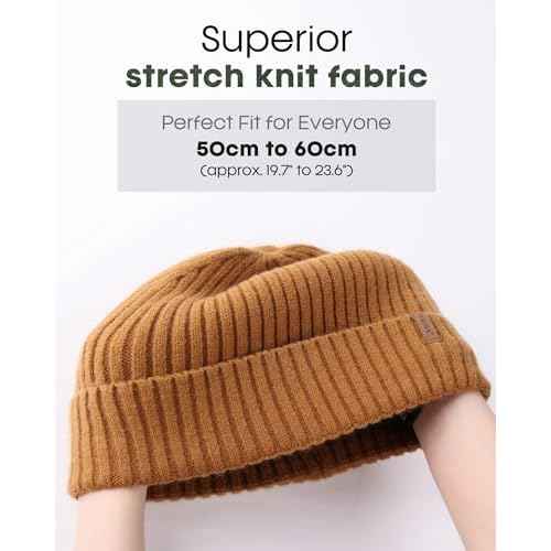 FURTALK Double Layer Winter Hats for Men Women Beanie Thick Cuffed Warm Ski Hats
