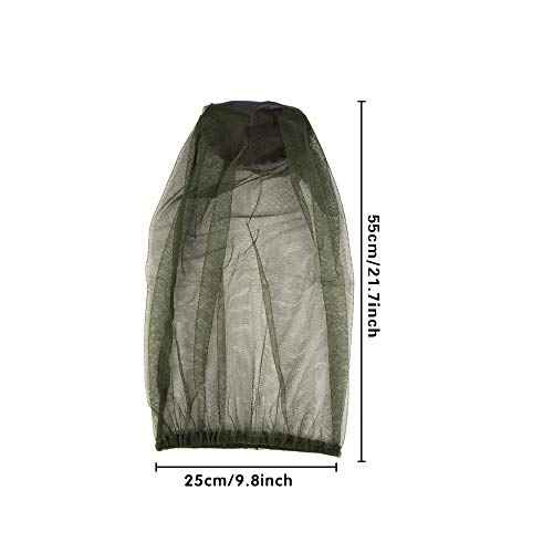 Cuayaes 3Pcs Premium Head Net Face Mesh, Mosquito Hat Mask Head Cover for Camping Hiking Fishing Climbing, Protecting from Bee Mosquito Gnats