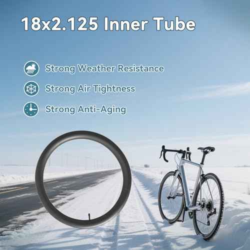 2-PCS 18x2.125 Bike Tube 18 x 2.125 Bike Inner Tube 18x2.4 Compatible with 18x2.125 18x2.20 18x2.25 18x2.30 18x2.35 18x2.40 18 Inch