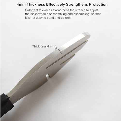 Bicycle Rotor Truing Fork, Bike Disk Brake Rotor Alignment Tool with Comfortable Operating Handle