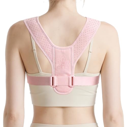 Back Brace Posture Corrector for Women - Thin & Invisible Back Brace for Posture - Adjustable Back Support Brace - Relieve Upper Back Discomfort & Regain Confidence, 28-45", 1 PCS