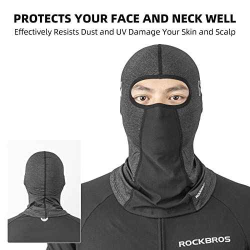 ROCKBROS Summer Balaclava Face Mask Cooling Neck Gaiter Breathable Face Covering Motorcycle Cycling for Men Women